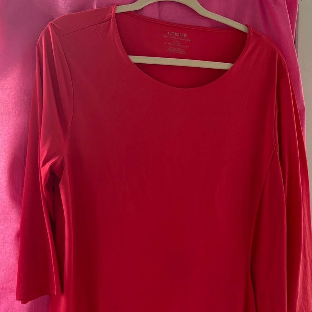 Chico's Vibrant Red Blouse